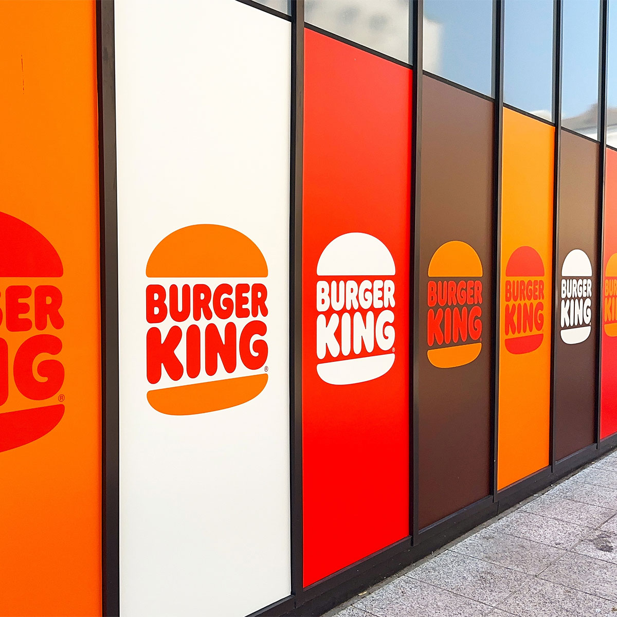 burger king logos in window