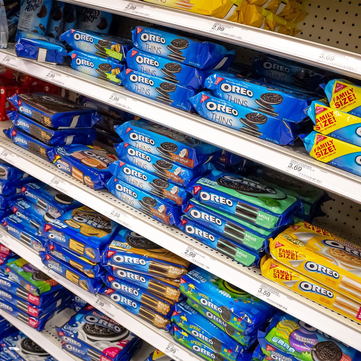 aisle of cookies