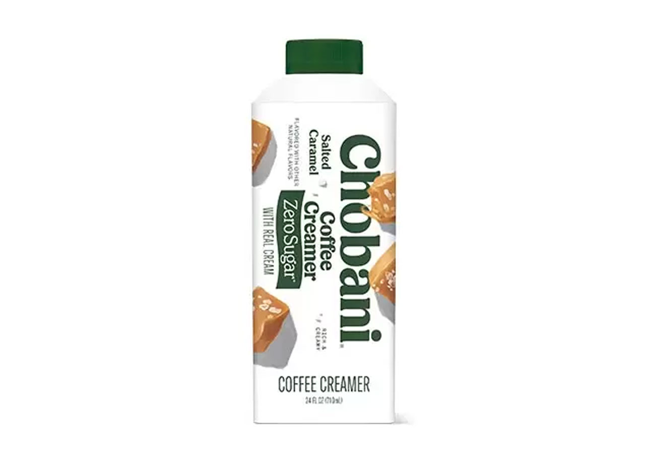 chobani zero sugar salted caramel coffee creamer