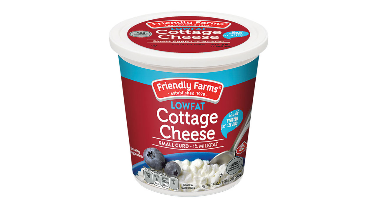 friendly farms lowfat milkfat small cottage cheese