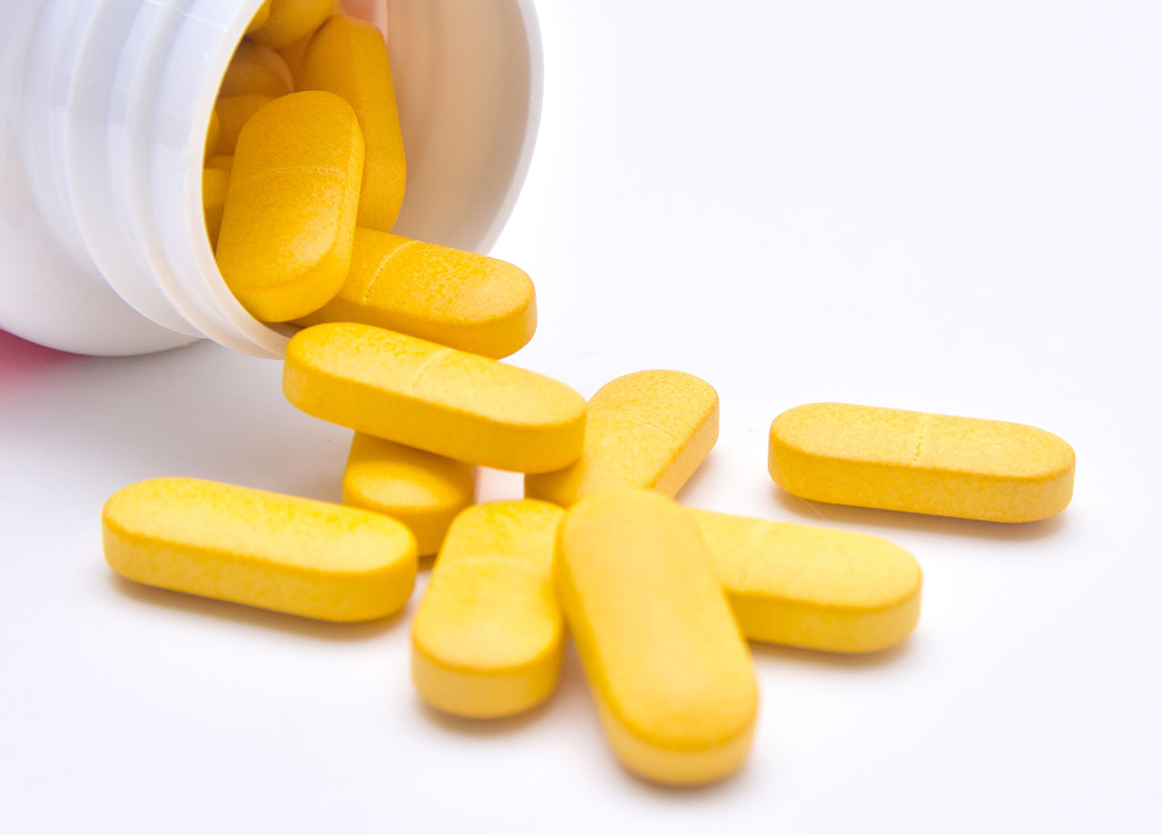 yellow vitamin a pills