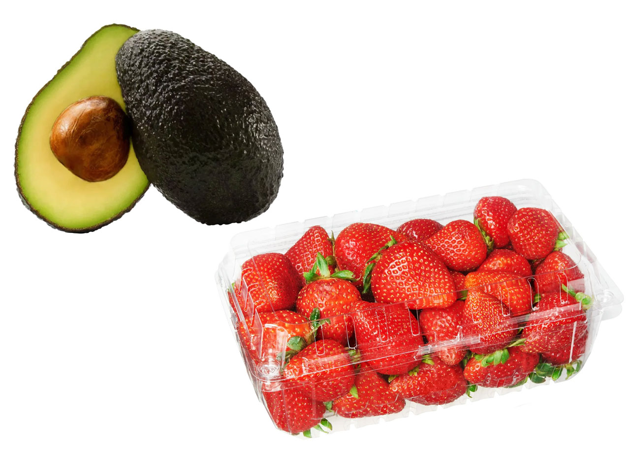 walmart avocado and strawberries