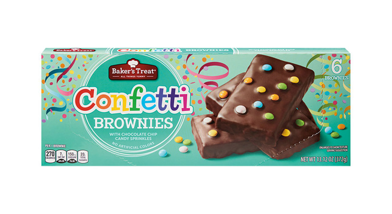 bakers treat confetti brownies