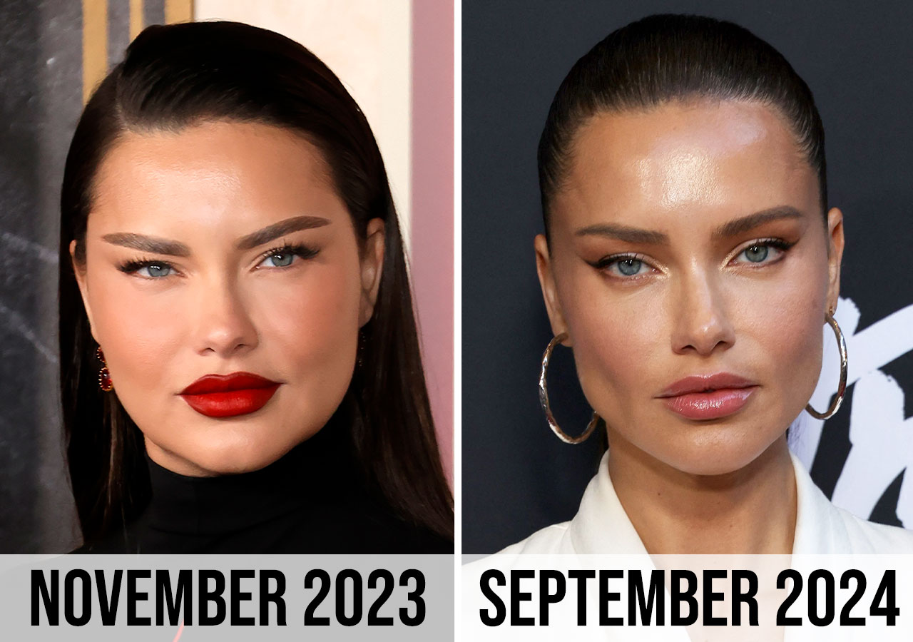 Adriana Lima before and after 2023 to 2024