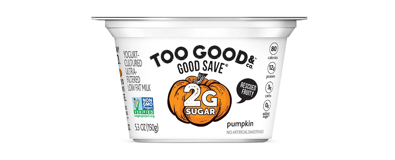 too good pumpkin low sugar greek yogurt