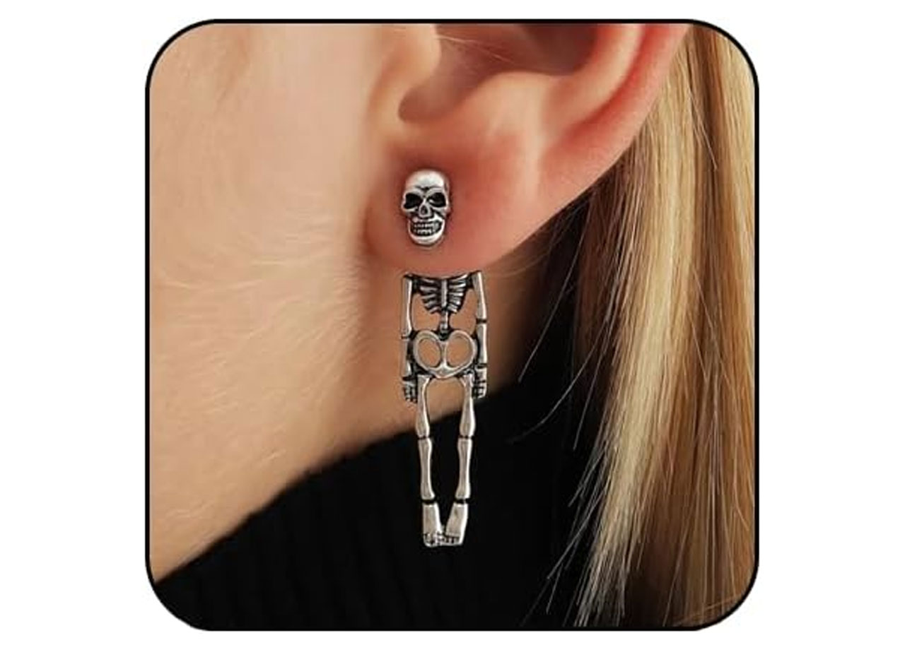 skeleton earrings