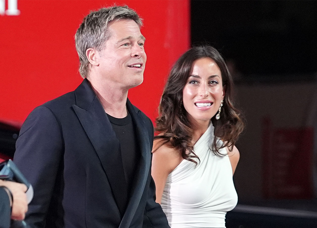 Brad Pitt and Ines de Ramon Venice International Film Festival