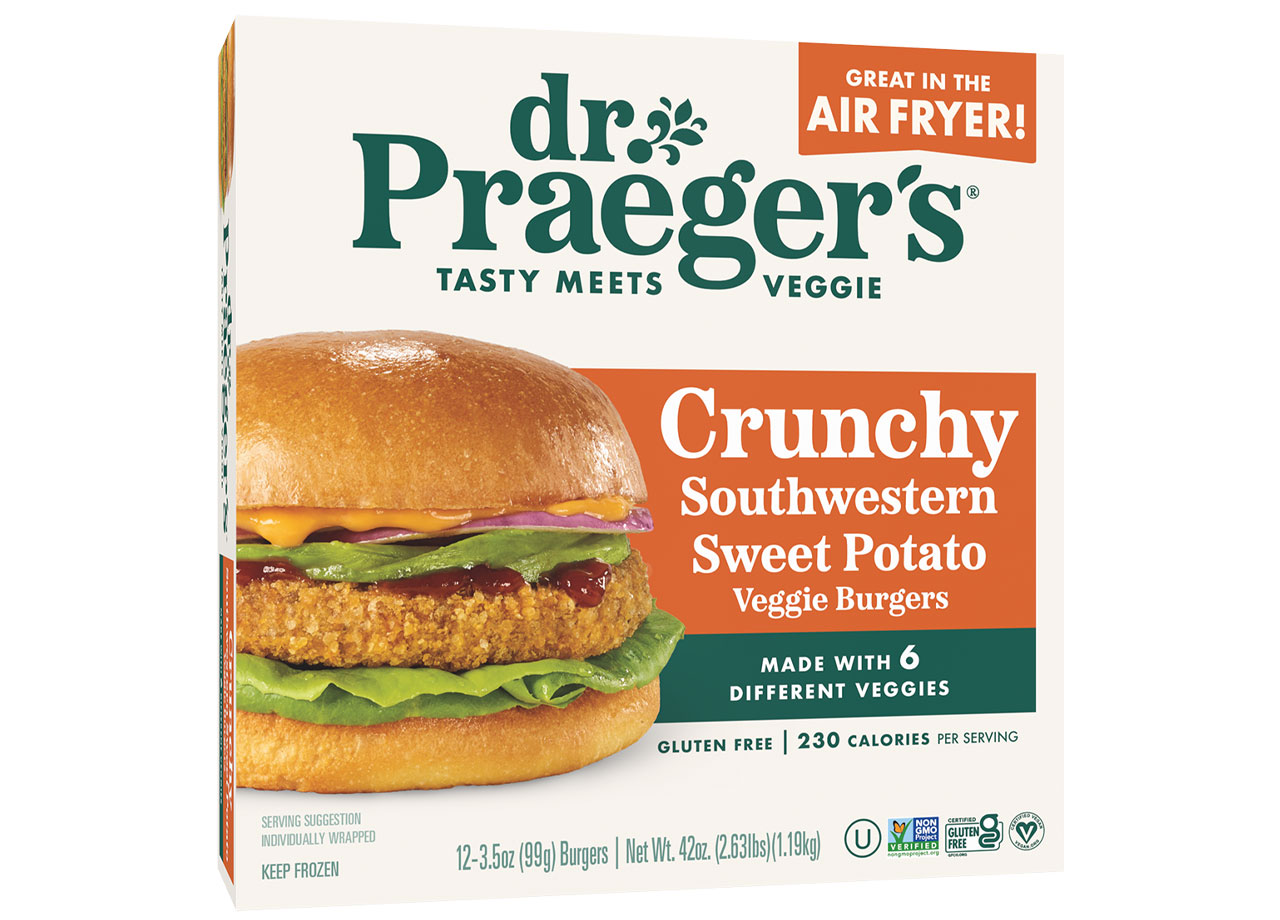 dr. praegers crunchy southwestern sweet potato veggie burger