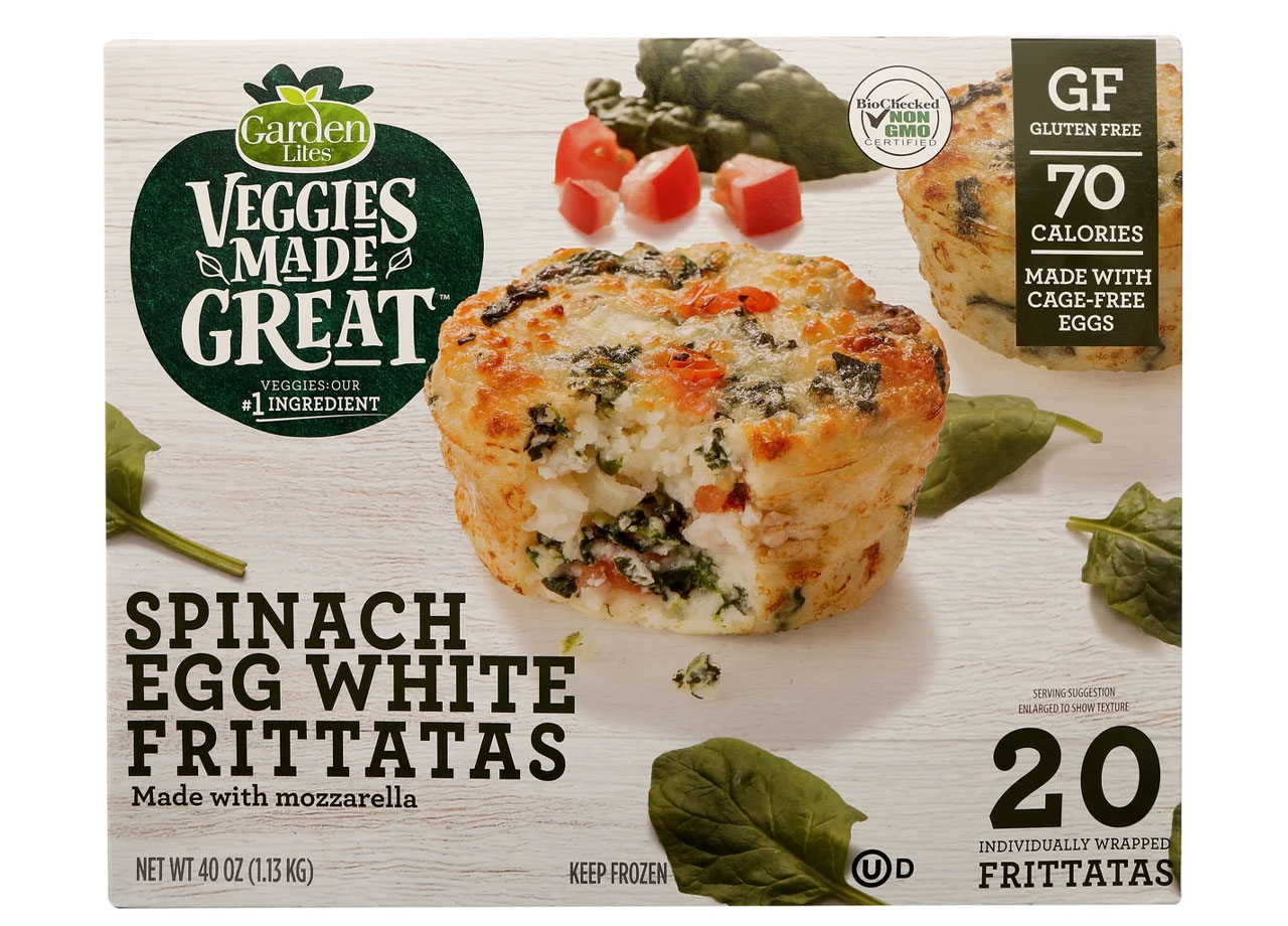 egg white spinach frittatas box