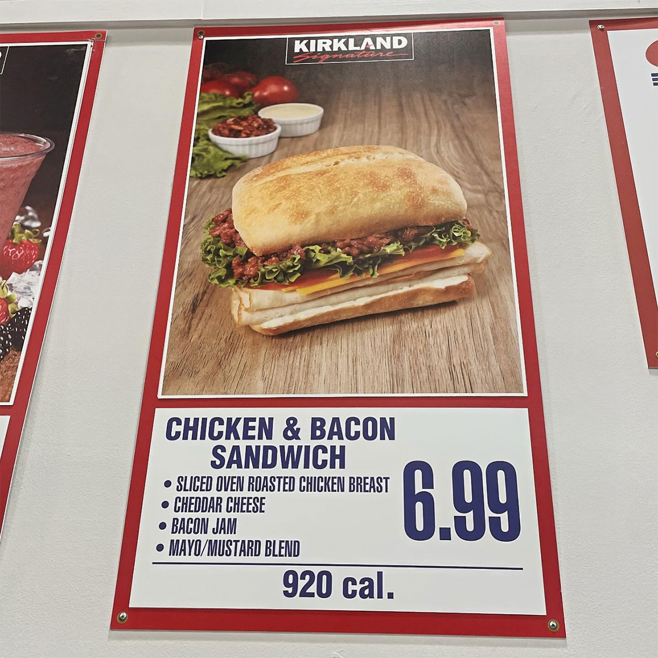 costco chicken bacon sandwich