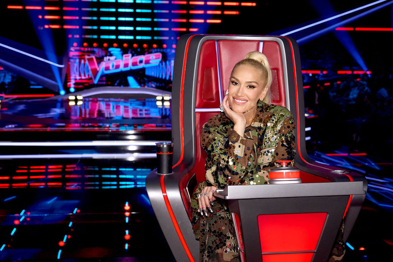 Gwen Stefani The Voice Season 26 episode 1 camo outfit