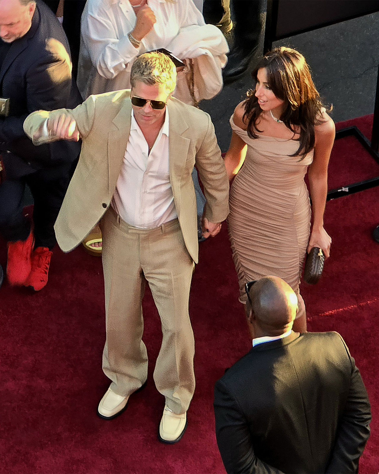 Brad Pitt and Ines de Ramon Wolfs LA premiere