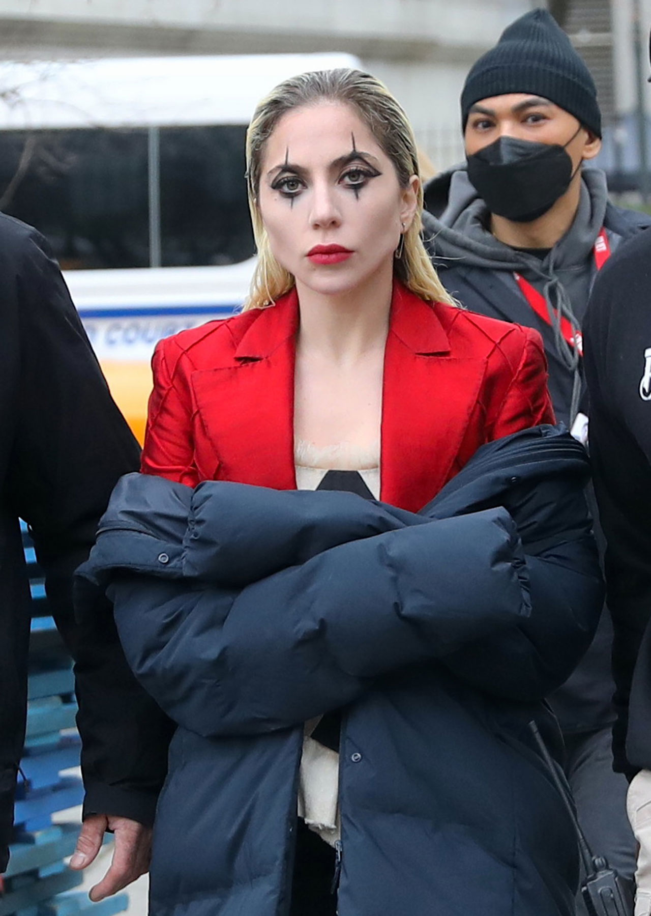 Lady Gaga filming Joker 2 outside the Supreme Court House in Downtown Manhattan