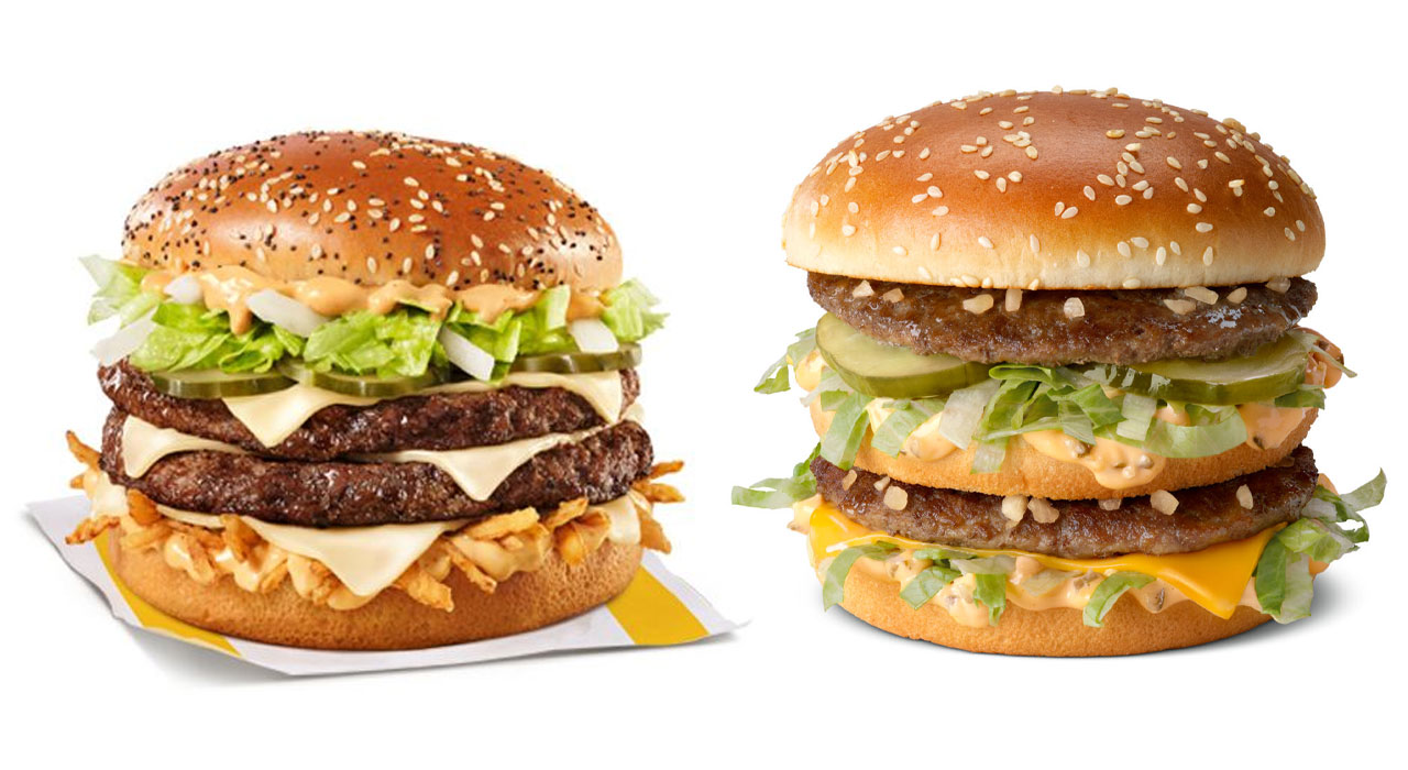 big arch vs big mac