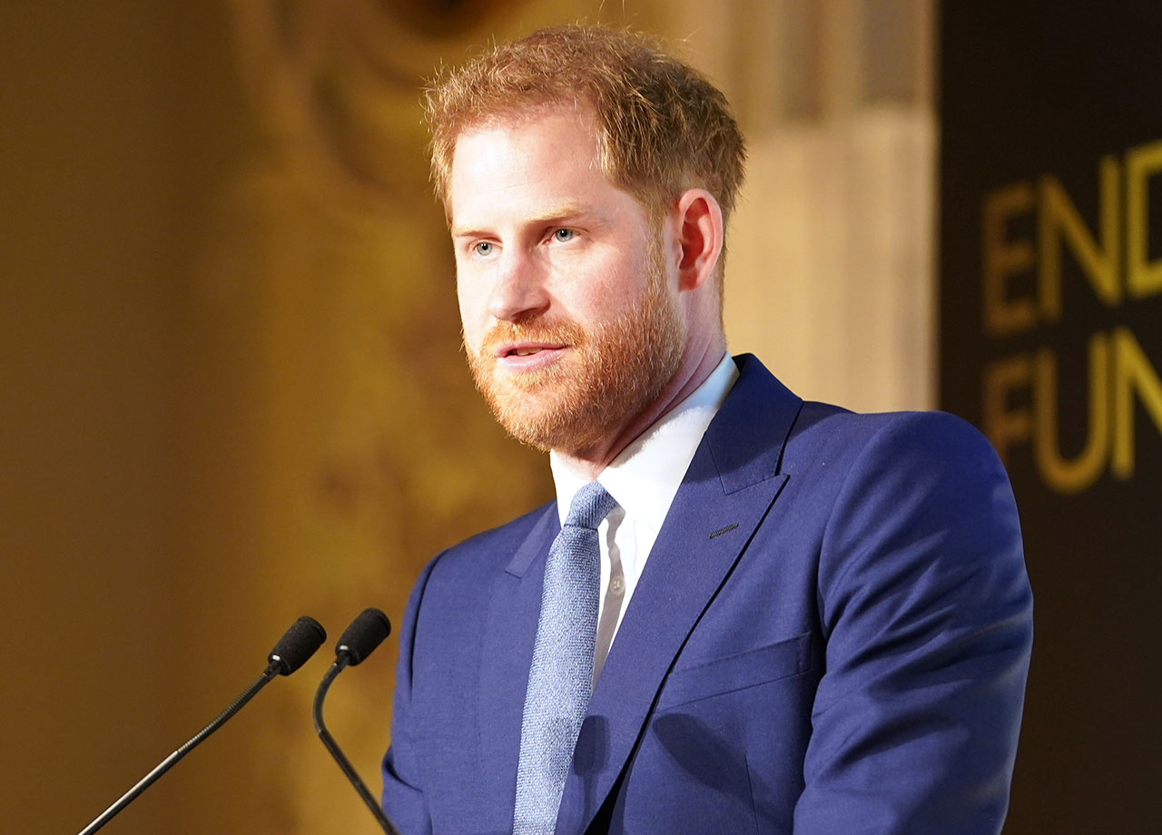 Prince Harry giving a speech