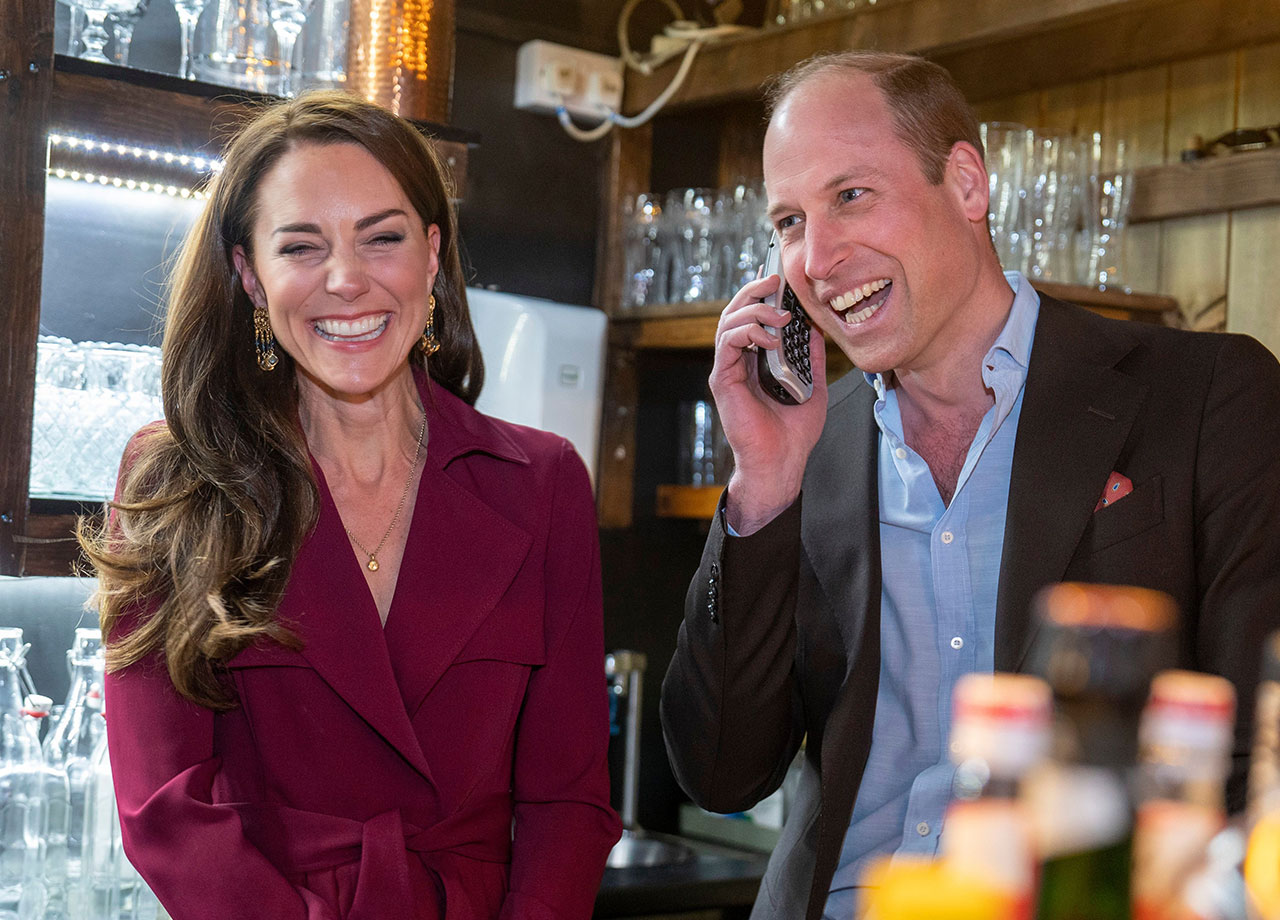 Prince William and Kate Middleton laughing