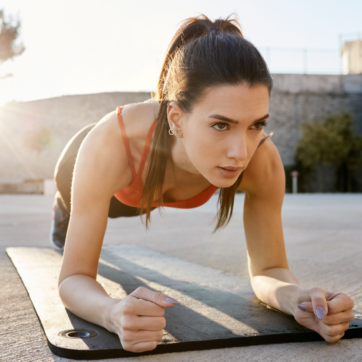 plank pose