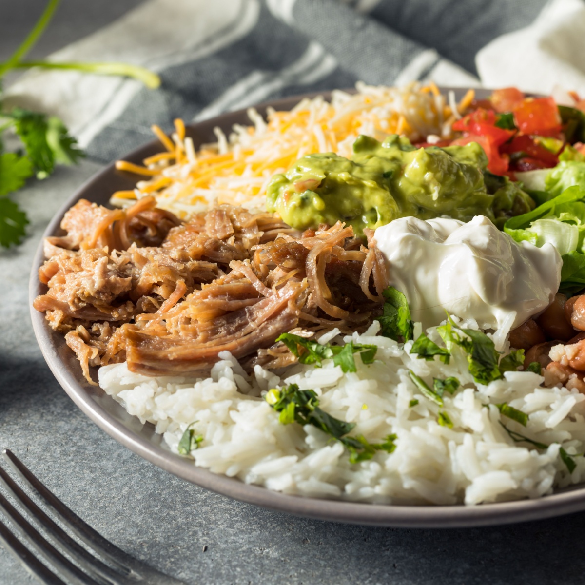 bowl of tex mex food