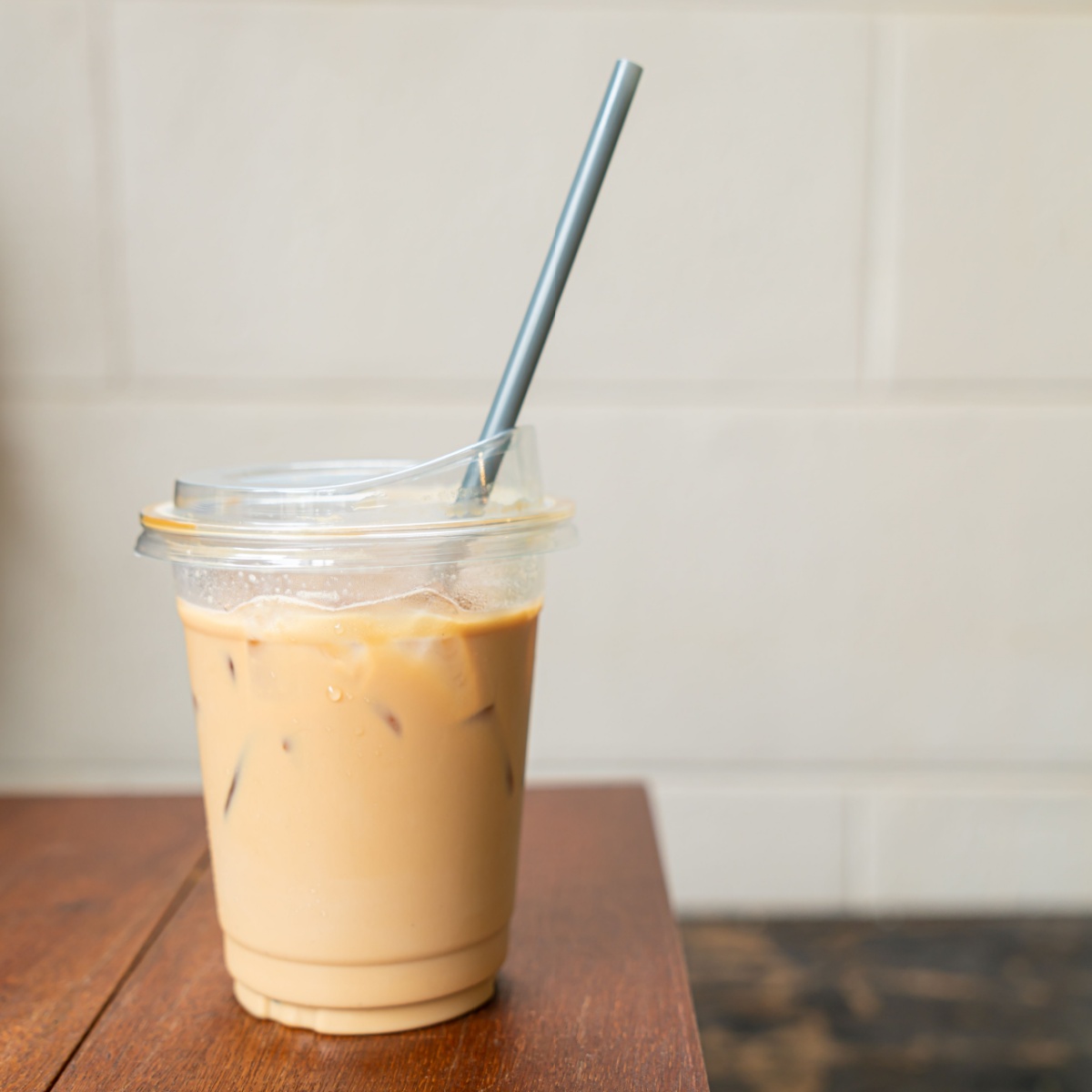 cup of vanilla iced latte