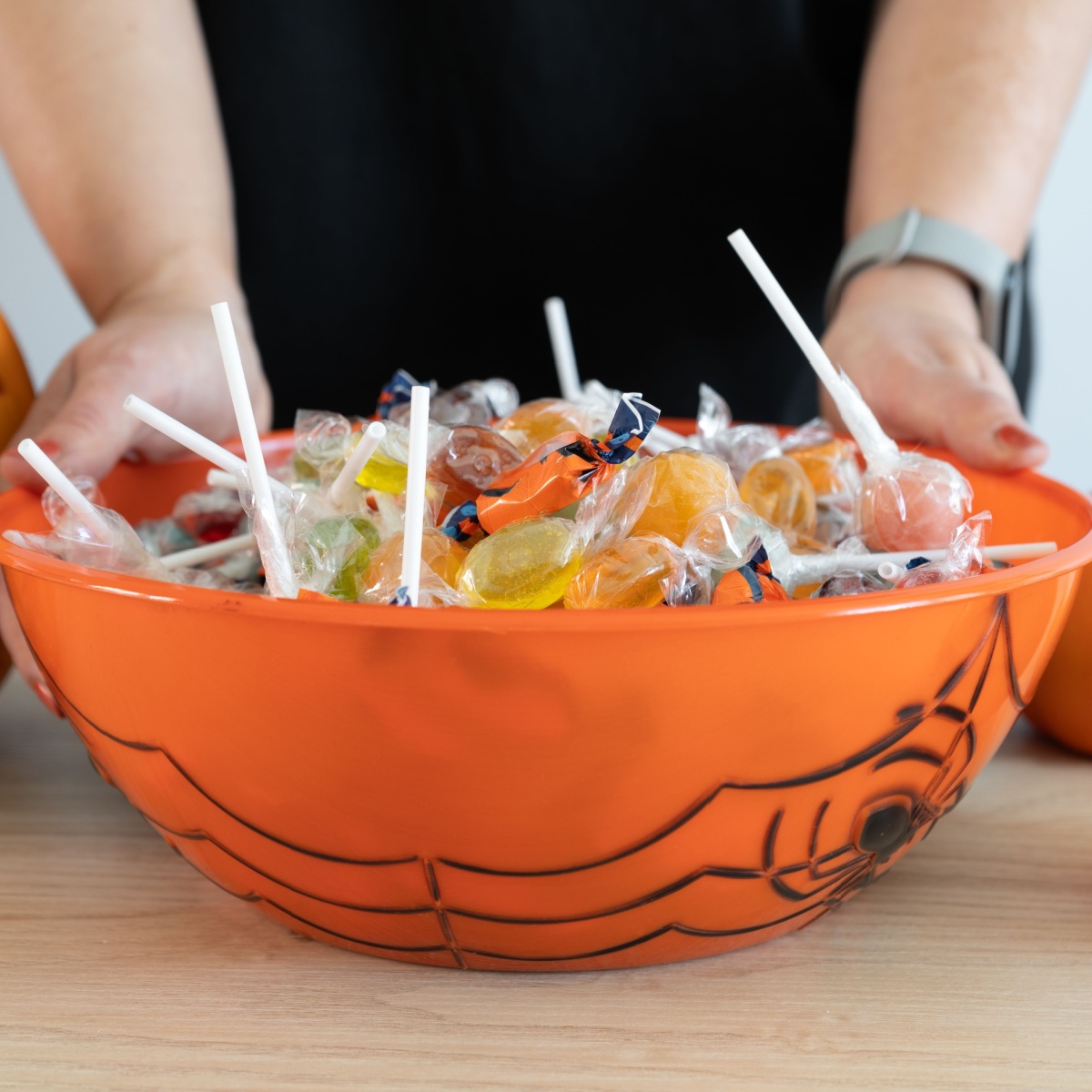 bowl of halloween candy