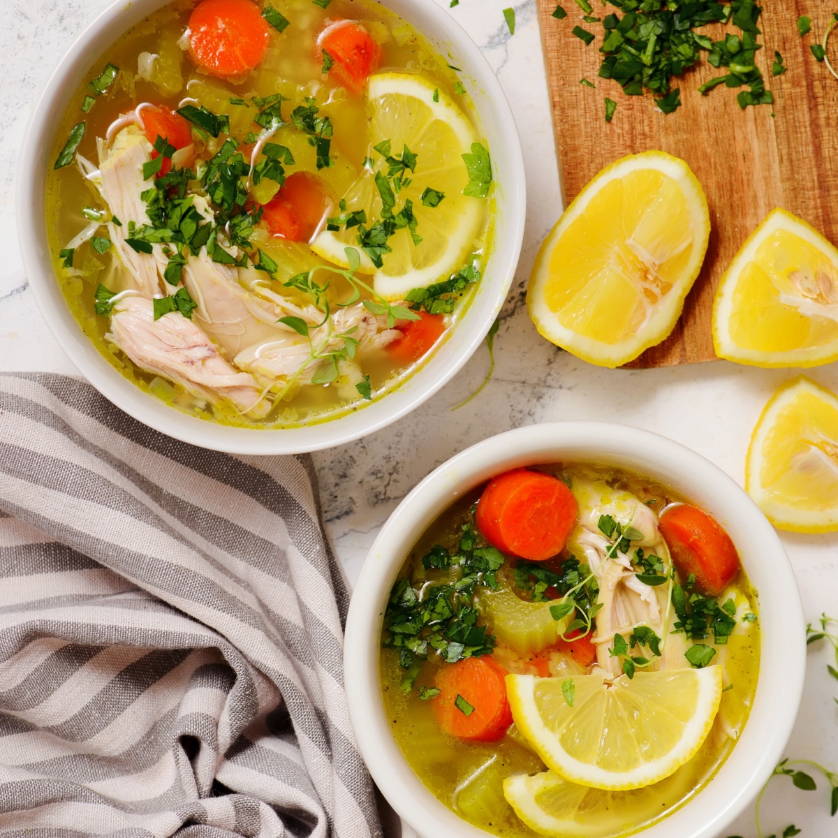 lemon chicken and rice soup