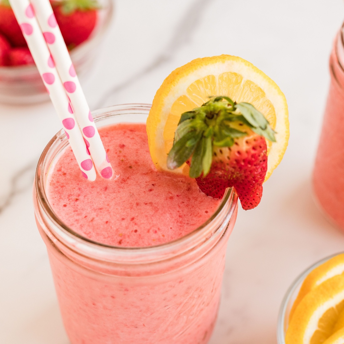 pink smoothies