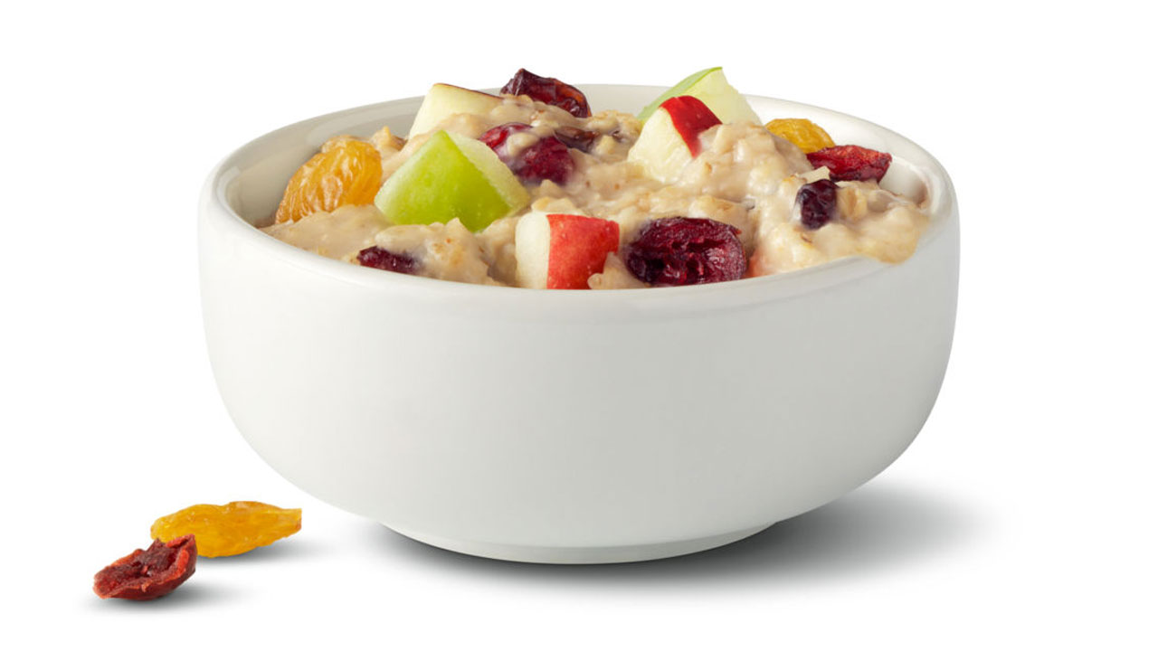 fruit & maple oatmeal