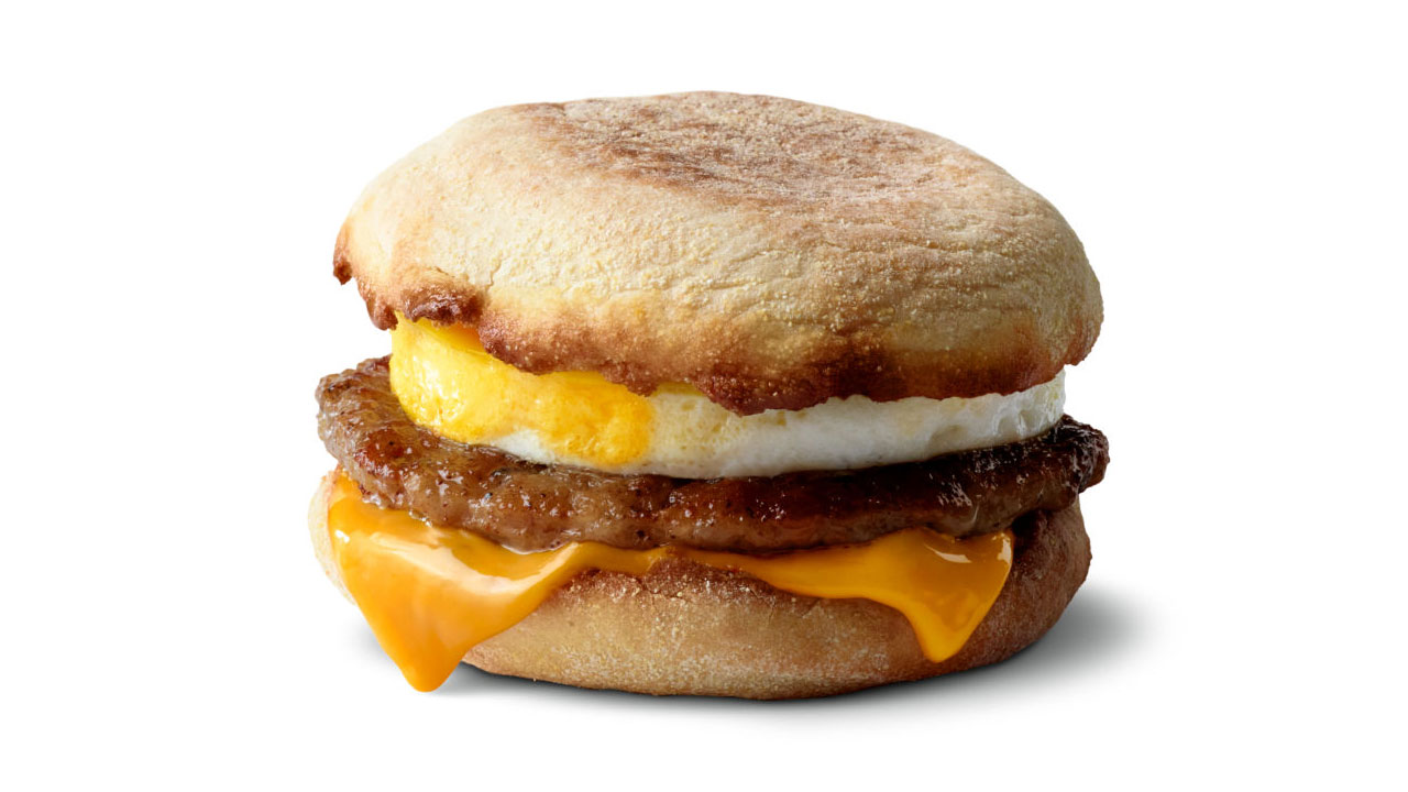 sausage mcmuffin with egg