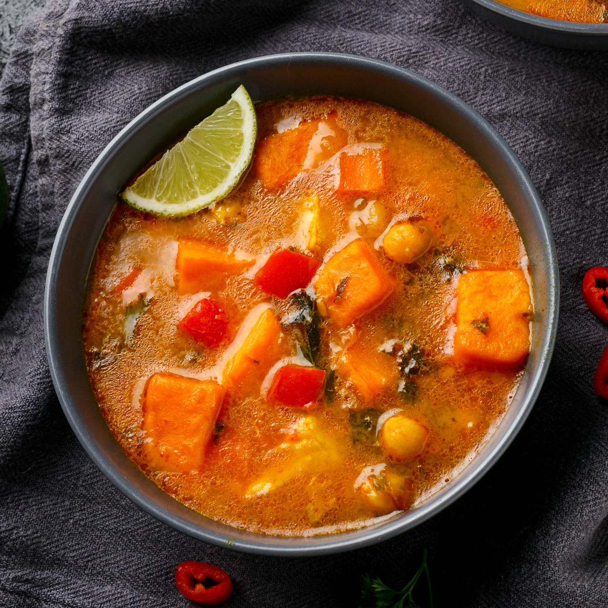 chicken and sweet potato soup