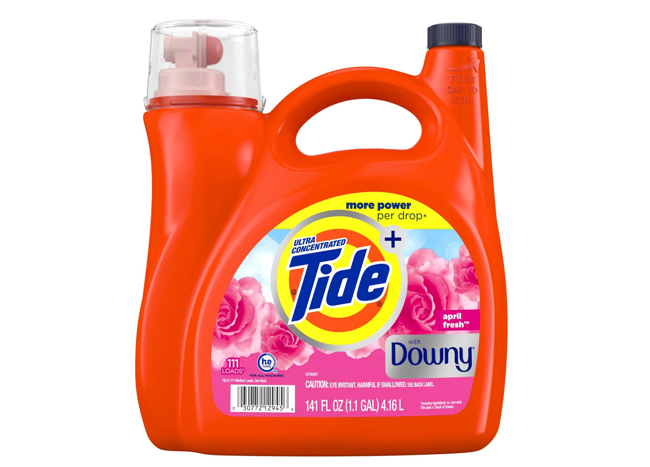 tide with downy liquid detergent