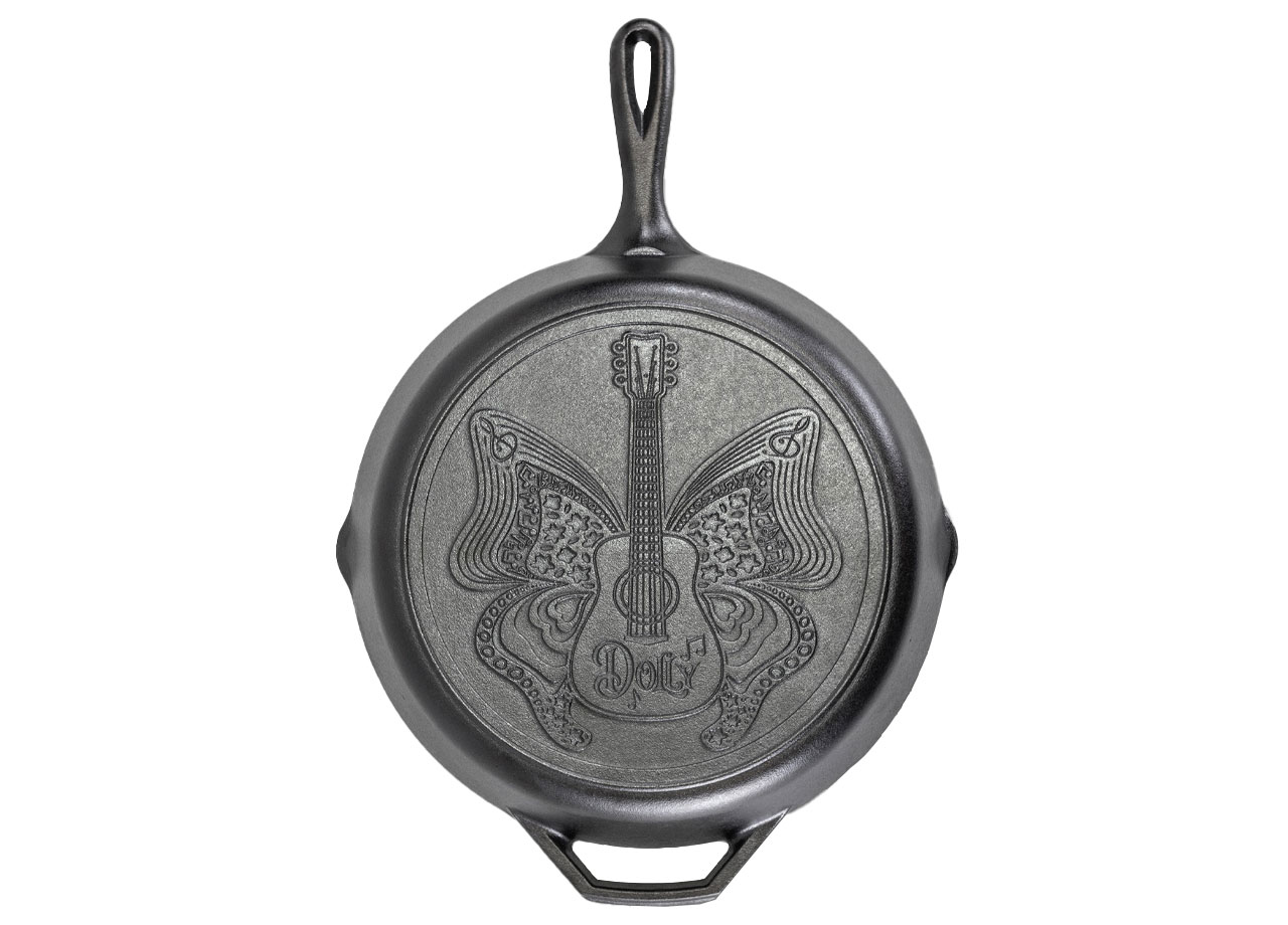 dolly parton cast iron skillet