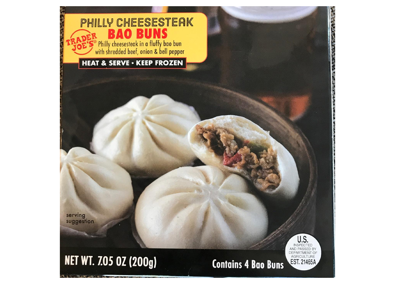 trader joes philly cheesesteak bao buns