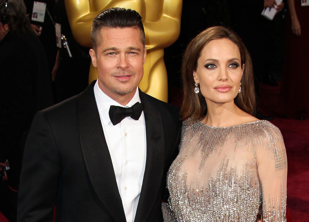 Brad Pitt and Angelina Jolie at the Oscars