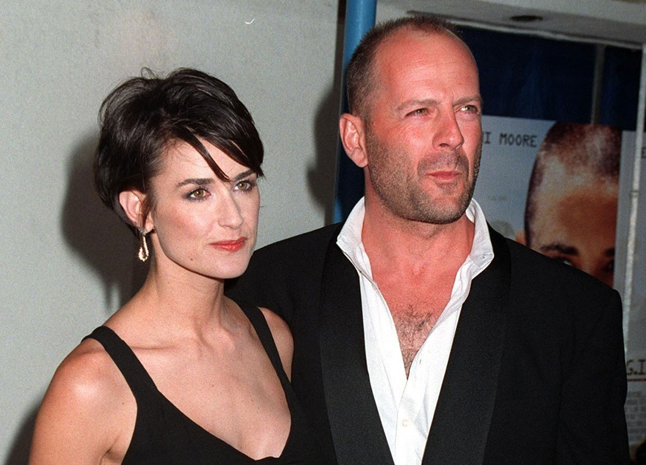 Bruce Willis and Demi Moore G.I. Jane premiere