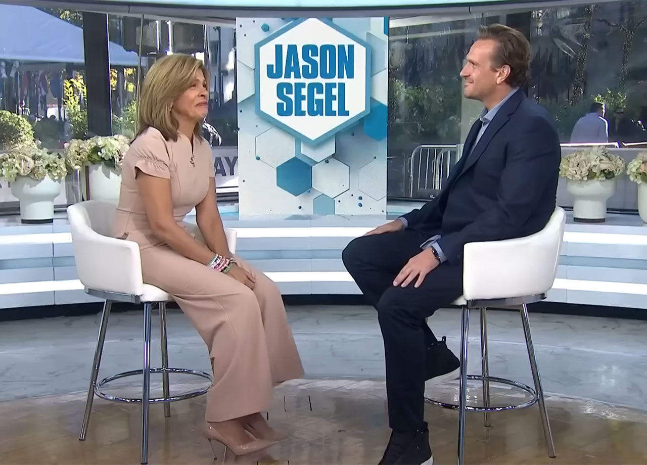 Hoda Kotb gets emotional on The Today Show with Jason Segel