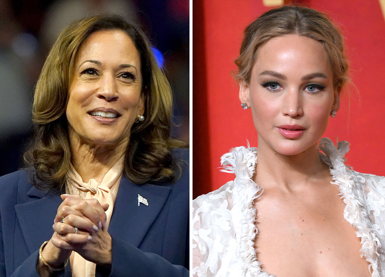 Jennifer Lawrence and Kamala Harris