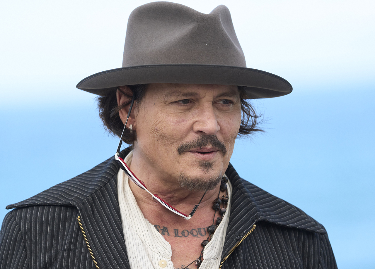 Johnny Depp at Modi Three Days on the Wing of Madness photocall