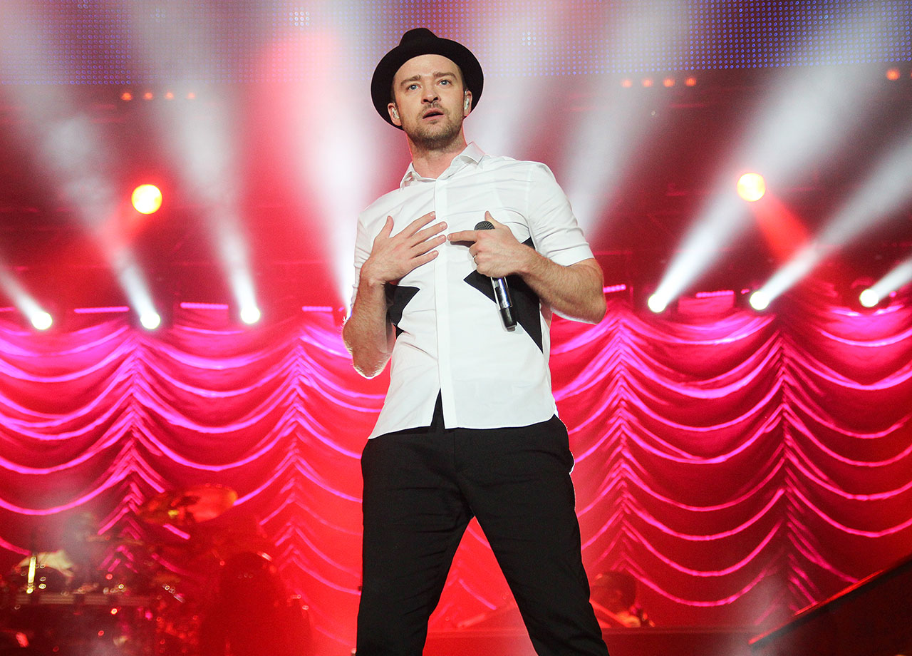 Justin Timberlake performing Rock in Rio Festival