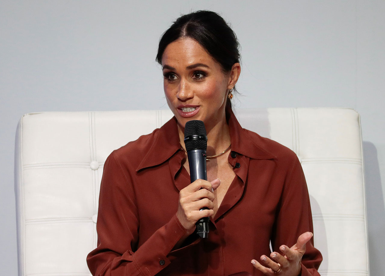 Meghan Markle speaks during Responsible Digital Future forum