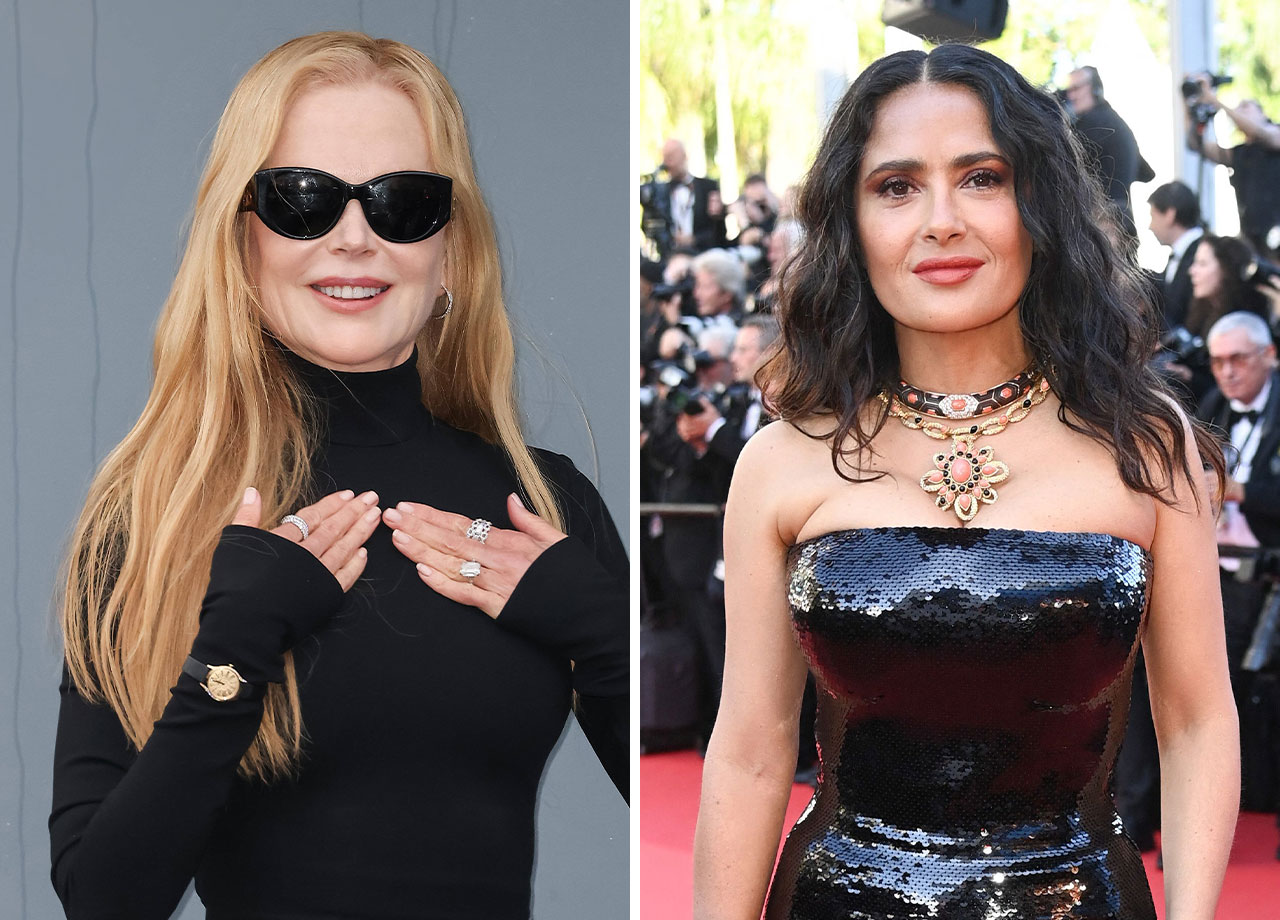 Nicole Kidman and Salma Hayek red carpet