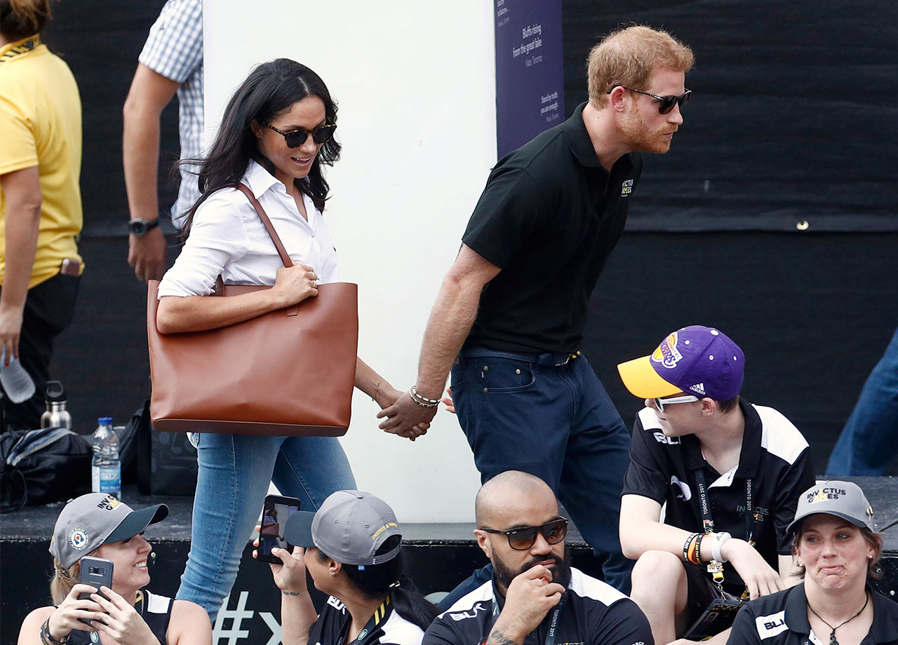 Prince Harry and Meghan Markle during Invictus Games in Toronto 2017