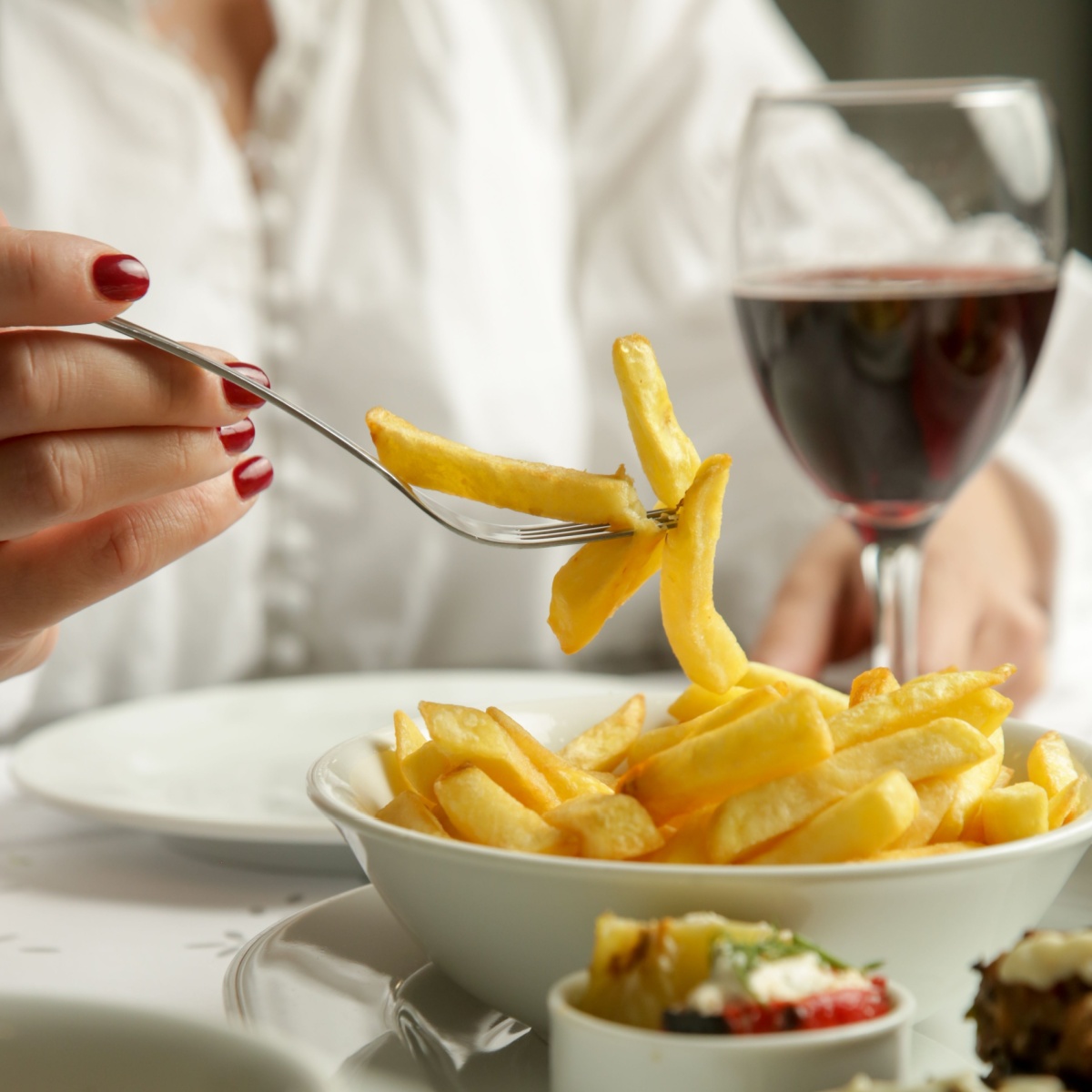 bowl of french fries