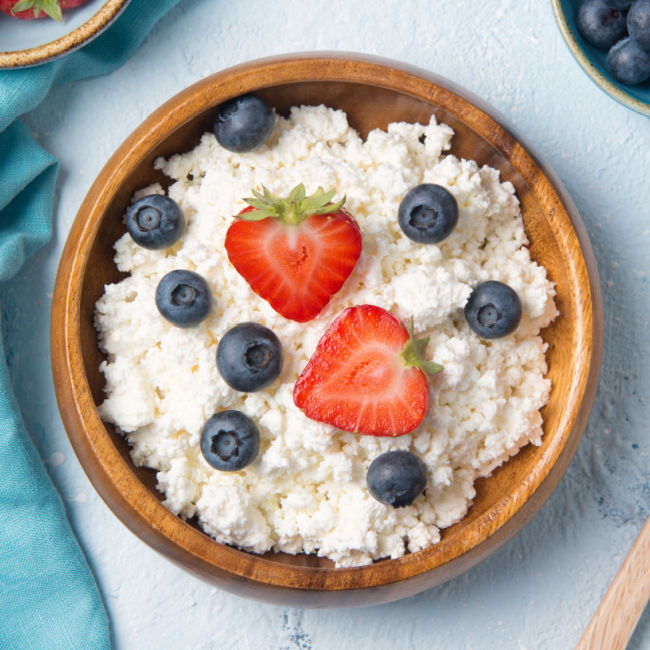 cottage cheese with fruit