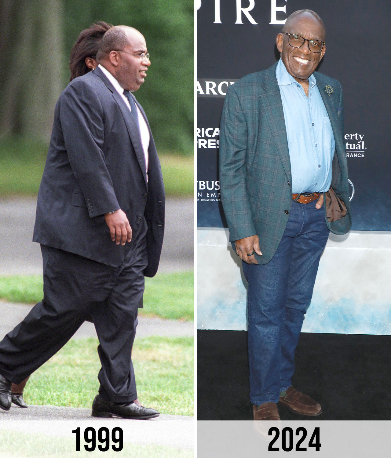 Al Roker before and after weight loss 1999 to 2024