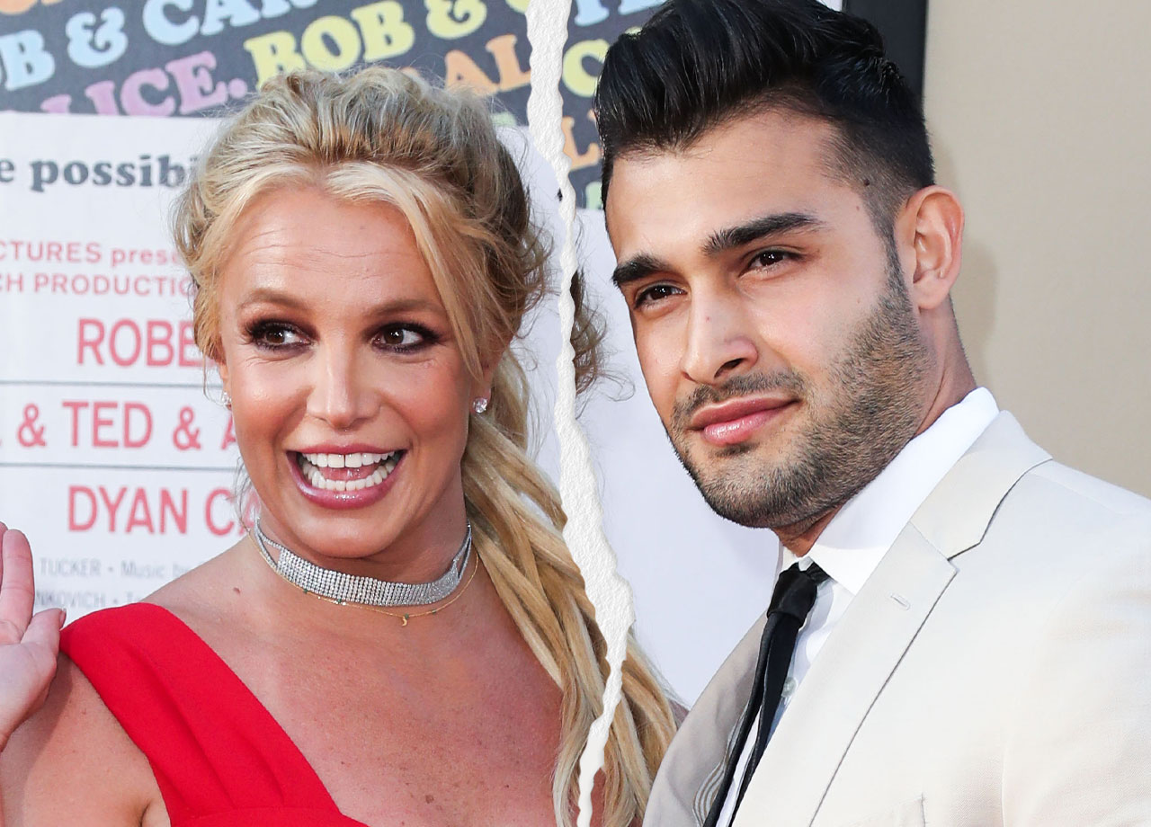 Britney Spears and Sam Asghari ripped photo