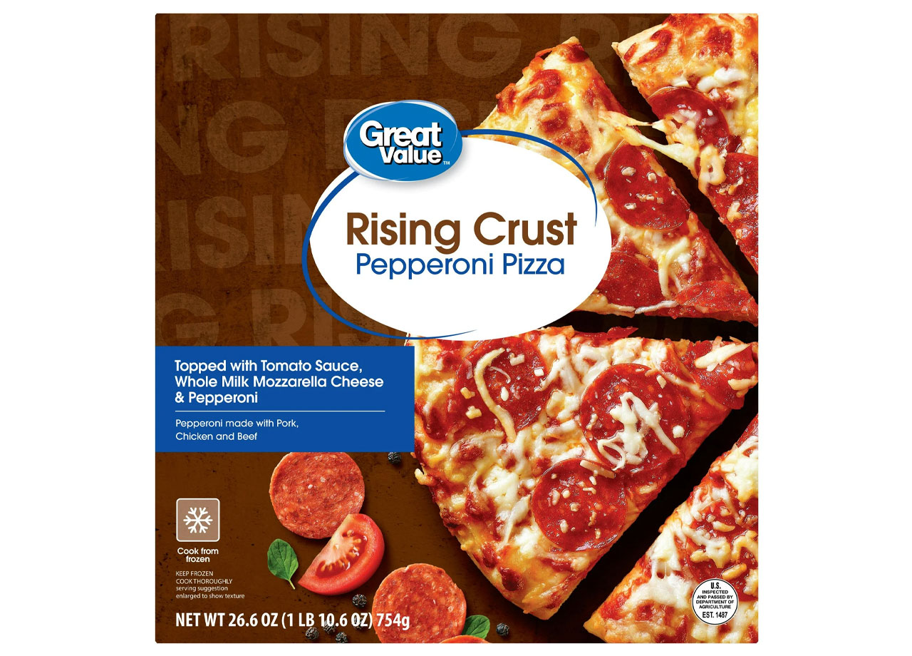 great value rising crust pepperoni frozen pizza