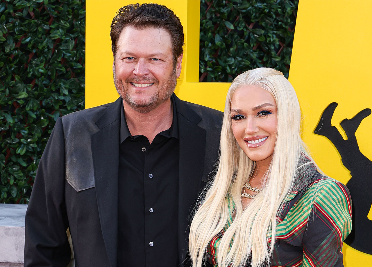 Gwen Stefani and Blake Shelton Los Angeles premiere The Fall Guy