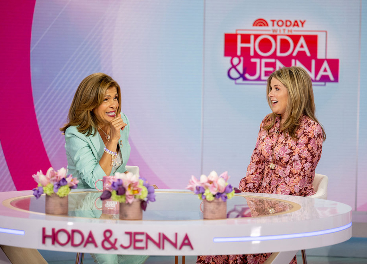 Hoda Kotb and Jenna Bush Hager laughing on Today