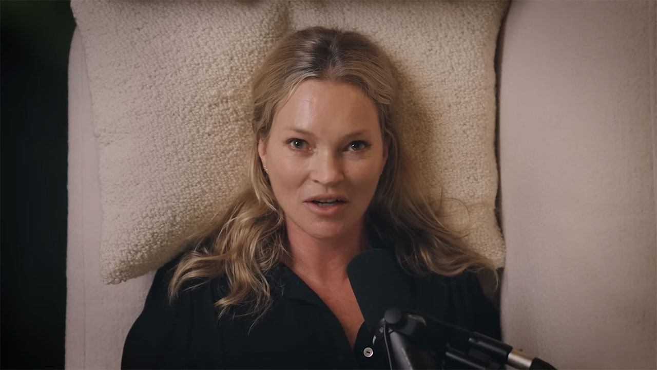 Kate Moss lays down being interviewed on Fashion Neurosis podcast