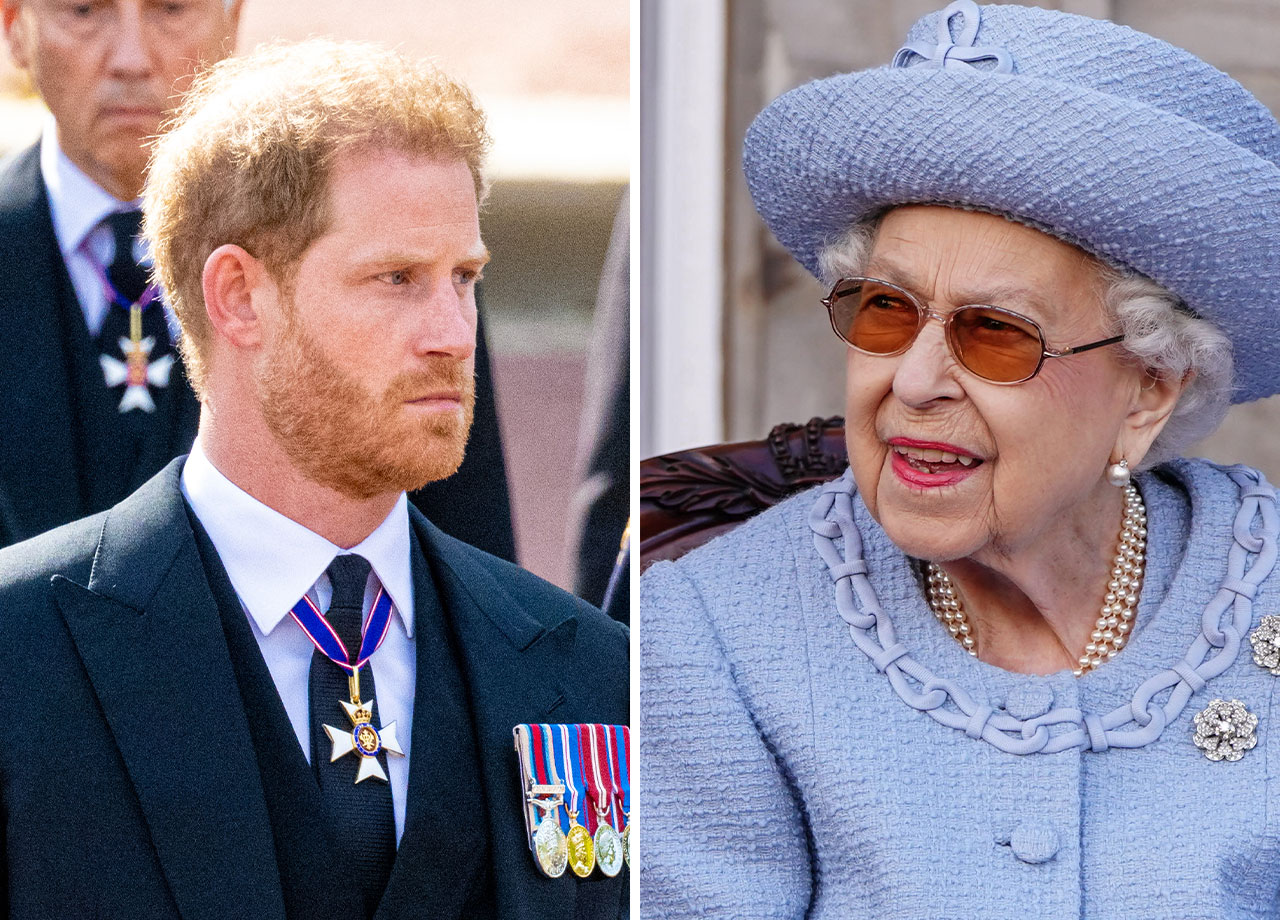 Prince Harry and Queen Elizabeth II